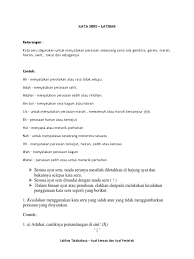 Intonasi seruan ini digambarkan dalam tulisan dengan tanda seru (!) yang terletak di akhir ayat. Kata Seru Latihan