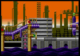 Oil ocean 2, but there isn't any smog. Background Hq Sonic The Hedgehog 2 Oil Ocean Zone