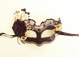 Black And Gold Masquerade Mask Black Gold Masquerade Mask With Various Accents Venetian Style Masquerade Ball Mask Embellished Halloween Mask Gold Masquerade Mask Masquerade Mask Masquerade