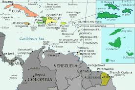 Mer Des Caraibes Trinidad And Tobago Map Caribbean Islands Caribbean Islands Map
