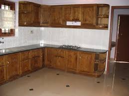 modular kitchen cabinets in teak wood