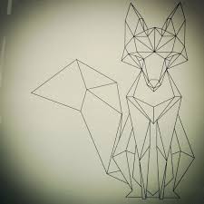 Geometric Fox Imgur Geometric Drawing Geometric Animals Geometric Fox