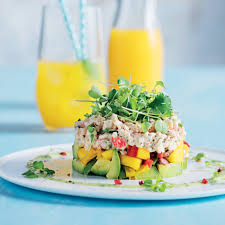 Crab Avocado And Mango Stacks