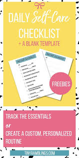 Worksheets to learn and practise english vocabulary, grammar and expressions, including crosswords, wordsearches, word games, tests and quizzes. Self Care Daily Checklist With Free Printables Tiny Ramblings Self Care Worksheets Daily Checklist Checklist