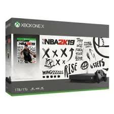 Xbox One X 1tb Nba 2k19 Bundle Digital Download Of Nba 2k19 Included Black Xbox Xbox One Console Xbox One