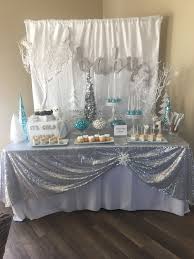 Winter Wonderland Baby Shower It S A Boy Candytable Winter Baby Shower Themes Winter Wonderland Baby Shower Christmas Baby Shower