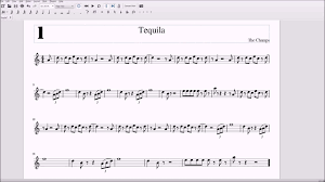Tequila For Alto Bari Sax Sheet Music Youtube