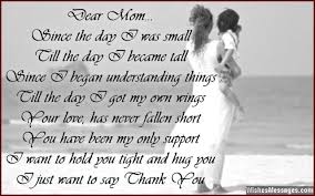 Mother hurt by daughter poems. Thank You Poems For Mom Wishesmessages Com