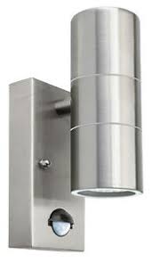 Shop for motion sensor outdoor lights in outdoor security lights. Pir Stainless Steel Up Down Outdoor Wall Light With Movement Sensor Zlc0204 Ip44 Ebay