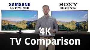 4k Tv Comparison Sony X720e Vs Samsung Mu7000 Youtube