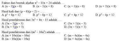 Jawaban soal matematika kelas 8. Kumpulan Soal Matematika Smp Kelas 8 Semester Ganjil Didno76 Com