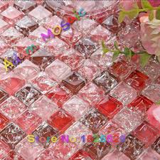When it comes to bathroom design, we've got inspiration for days! Red Glass Tile Bathroom Wall Design Pink Crackle Tiles Subway Mirror Materials Shower Bathroom Ideas Interior Design Tile Tile Tile Glasstile Designs For Bathrooms Aliexpress