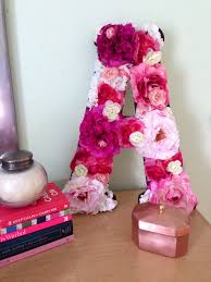 Diy Floral Letter Crafts Diy Crafts Floral Letters