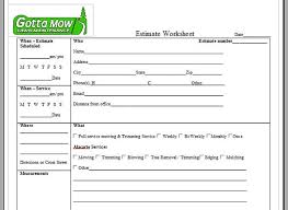Mel kleiman's recruiting card template. Lawn Mowing Bid Template Insymbio