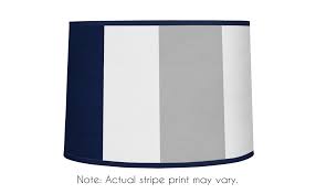Pick adjustable desk lamps that accommodate several positions for increased lighting ability. Amazon Com Navy Blue And Gray Stripe Lamp Shade By Sweet Jojo Designs Baby