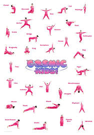 Cosmic Kids Posture Poster Poster By Cosmic Kids Kids Yoga Poses Childrens Yoga Yoga For Kids