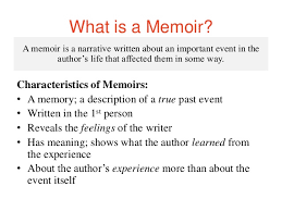 Memoir Lessons Tes Teach