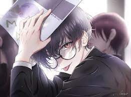 Hd Wallpaper Anime Boys Male Tongue Out Pierced Tongue Glasses Black Hair Wallpaper Flare Anime Boy Hair Anime Glasses Boy Cute Anime Guys