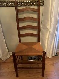 Solid oak ladder back rush seat dining chairs in (tallanstown grey p&p library). 1900 1950 Chair Rush Seats Vatican