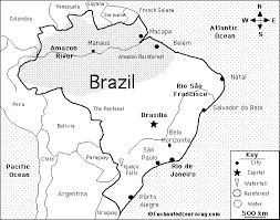 Color an editable map, fill in the legend, and download it for free to use in your project. Brazil Enchantedlearning Com