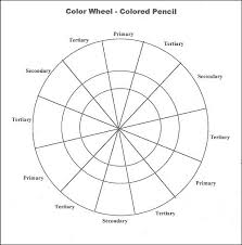 Making A Color Wheel With Colored Pencil Emptyeasel Com Color Wheel Worksheet Color Wheel Colored Pencils