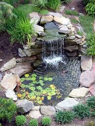 Adorable 30 Fantastic Garden Waterfall For Small Garden Ideas Https Roomadness Com 2018 08 04 Small Backyard Ponds Waterfalls Backyard Backyard Water Feature