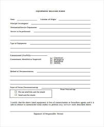 Check spelling or type a new query. Free 10 Equipment Release Forms In Pdf