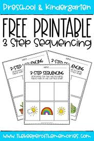 Kids remember so much when senses welcome to views from a step stool! 3 Step Sequencing Pictures Printable Free Pdf The Keeper Of The Memories
