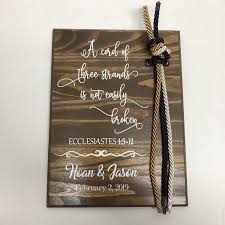 A cord of three strands offers a close study of the logan square neighborhood association, a grassroots organization on the northwest side of chicago, whose work on parent engagement has drawn national attention. Cord Of Three Strands Sign Ecclesiastes 4 9 12 Monoemono Creations