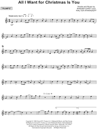 All i want for christmas is you by mariah carey is featured in extraordinary merry christmas, the ninth episode of season three. Mariah Carey All I Want For Christmas Is You Sheet Music Trumpet Solo In C Major Download Print Sku Mn0124267