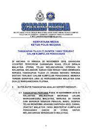 Bukit aman mengeluarkan arahan pertukaran baharu membabitkan pegawai dan anggota yang dikaitkan dengan penularan. Terror Raids Across Four States See The Arrest Of Six Men And One Woman Coconuts Kl