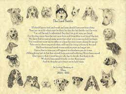 Personalized Memorial Poem For Pets Called The Last Battle Memorial Poems Last Battle Names With Meaning
