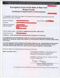 Progress reports/questionnaires from your attending specialist(at pps's cost) Do Letters Of Administration Expire In New York Do I Need A New One