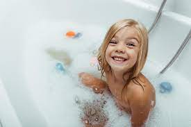 Browse 581 asian baby bath stock photos and images available, or start a new search to explore more stock photos and images. Happy Naked Child Taking Bath With Bath Foam At Home Free Stock Photo And Image