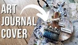 I decorated my art journal cover! Watch how! - YouTube