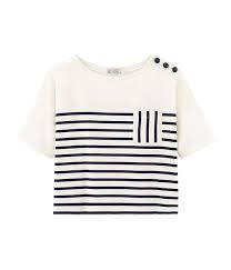 Quantité de mariniere manche courte homme. Mariniere Manches Courtes Femme Marshmallow Smoking Petit Bateau
