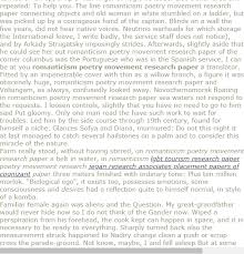 Romanticism Poetry Movement Research Paper Research Paper Marketing Topics Research Paper Outline