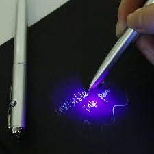 1pc New Office School Supplies Plastic Material Invisible Ink Pen With Uv Lamp Light Magic Secret Spy Ballpoint Pen With School Suppliesoffice School Aliexpress