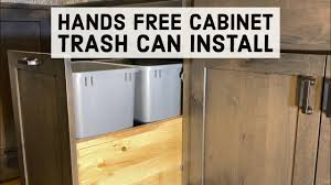Choose one that's close to where you cook for easy access. Hands Free Cabinet Trash Can Blum Servo Drive Installation Youtube