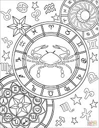 Pin By Jamey Frinkle On Wicca Spells Zodiac Signs Cancer Coloring Pages Printable Coloring Pages