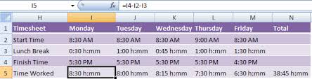 Calculating Time In Excel My Online Training Hub