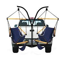 Hammaka Trailer Hitch Stand And Cradle Chairs Combo Blue Camping Chairs Camping Gear Camping Glamping