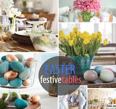 Just a few layers make up this pretty and quick easter table setting. 10 Festive Easter Table Settings