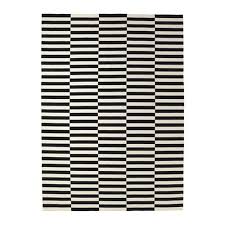Recycelter schwarz weiss gestreifter teppich nantucket bersama. Stockholm Teppich Fusselfrei Handgefertigt Gestreift Schwarz Weiss Mit Einem Hauch Von 250x350 Cm 901 032 54 Testberichte Preis Bezugsquellen
