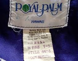 Vintage Hawaiian Royal Palm Kaftan Dress Blue/white Hibiscus Print Resort  Wear Dress Small