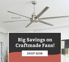 Hunter fan 52 inch traditional nobel bronze ceiling fan with led bowl light kit. Craftmade Fans On Sale Craftmade Fan Solutions