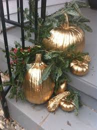 Re Purposing Halloween Pumpkins For Christmas Christmas Pumpkins Outside Christmas Decorations Christmas