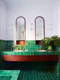 Rustic bathroom vanities come in several different styles so once you find one that you like, you you could build this yourself using reclaimed wood and it just might become a feature of your home. 25 Dreamy Green Bathrooms That Inspire Shelterness