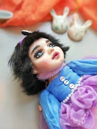 Living Doll Polymer Clay, Clown Doll, Realistic Doll Clay Figure, Polymer  Clay Sculpture