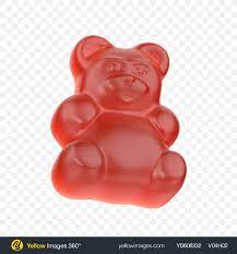 Download Red Gummy Bear Candy Transparent Png On Yellow Images Gummy Bear Candy Gummy Bears Gummies